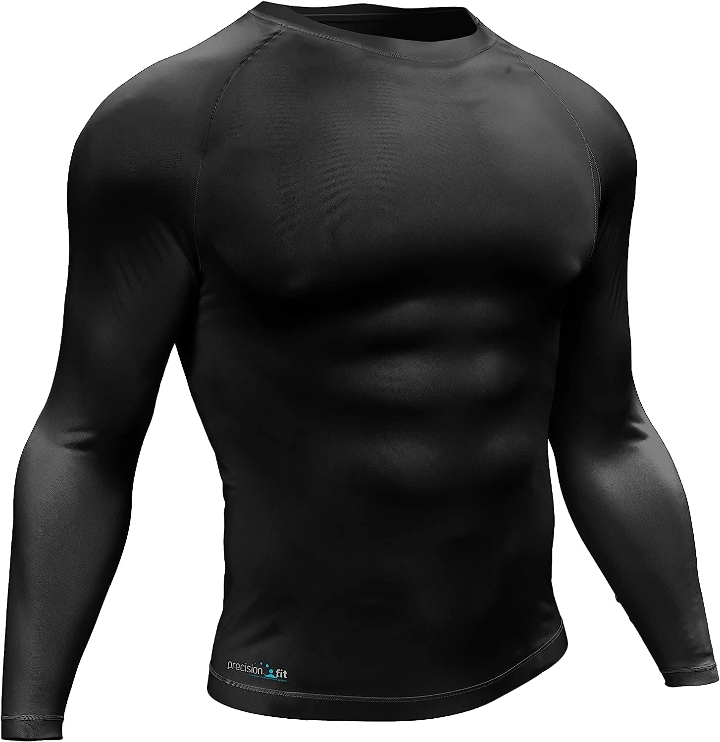 Precision Unisex-Youth Essential Base Layer Long Sleeve Shirt, Black, JOne sizeor Small