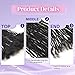 Siphis Sisterlocks Locs Extesnions Human Hair 0.2cm Thickness Micro Locs Curly Tips, Full Handmade Interlocking Permanent Soft Dreadlock Extensions (Black 1b# 0.2cm, 8 Inch 30 Strands)