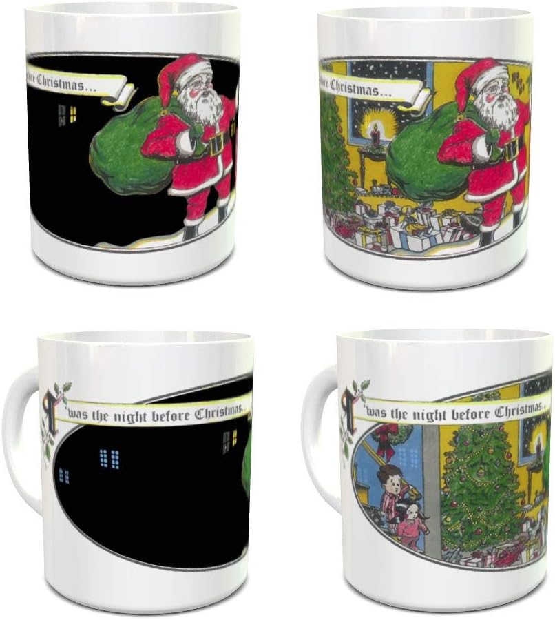 Crazy Clearance Night Before Christmas Magic Mug - Color Changing Mug - Coffee Mug - Santa Claus - Christmas - Winter Solstice - Holiday Gift - 11oz size