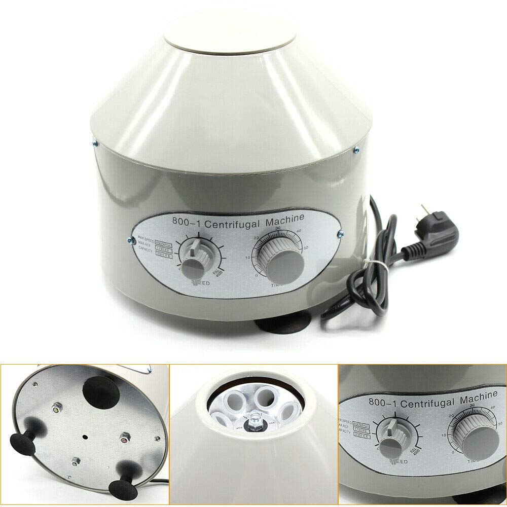 Centrífuga de mesa (6 unidades de 20 ml, 4000 rpm) con temporizador, centrífugas de laboratorio