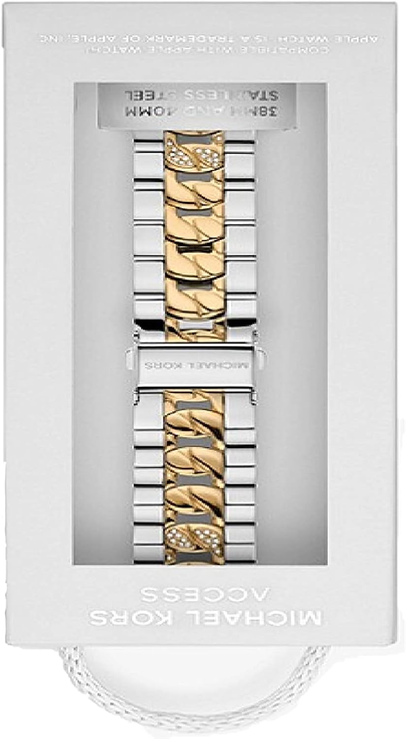 Michael Kors Cinturino per Apple Watch da Donna, 38 mm/40 mm/41 mm, Acciaio Inossidabile Michael Kors Cinturino per Apple Watch da Donna, 38 mm/40 mm/41 mm, Acciaio Inossidabile