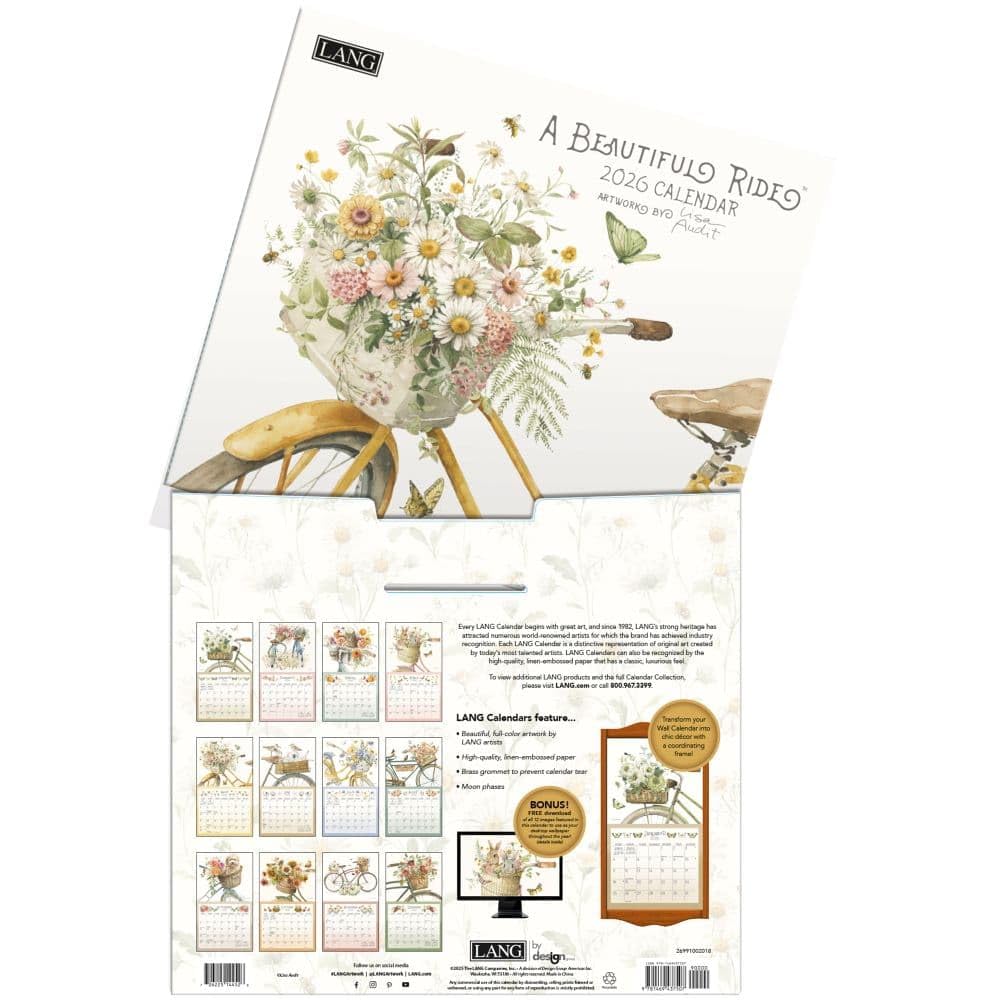 Lang, Lisa Audit - Calendario de pared para 2026