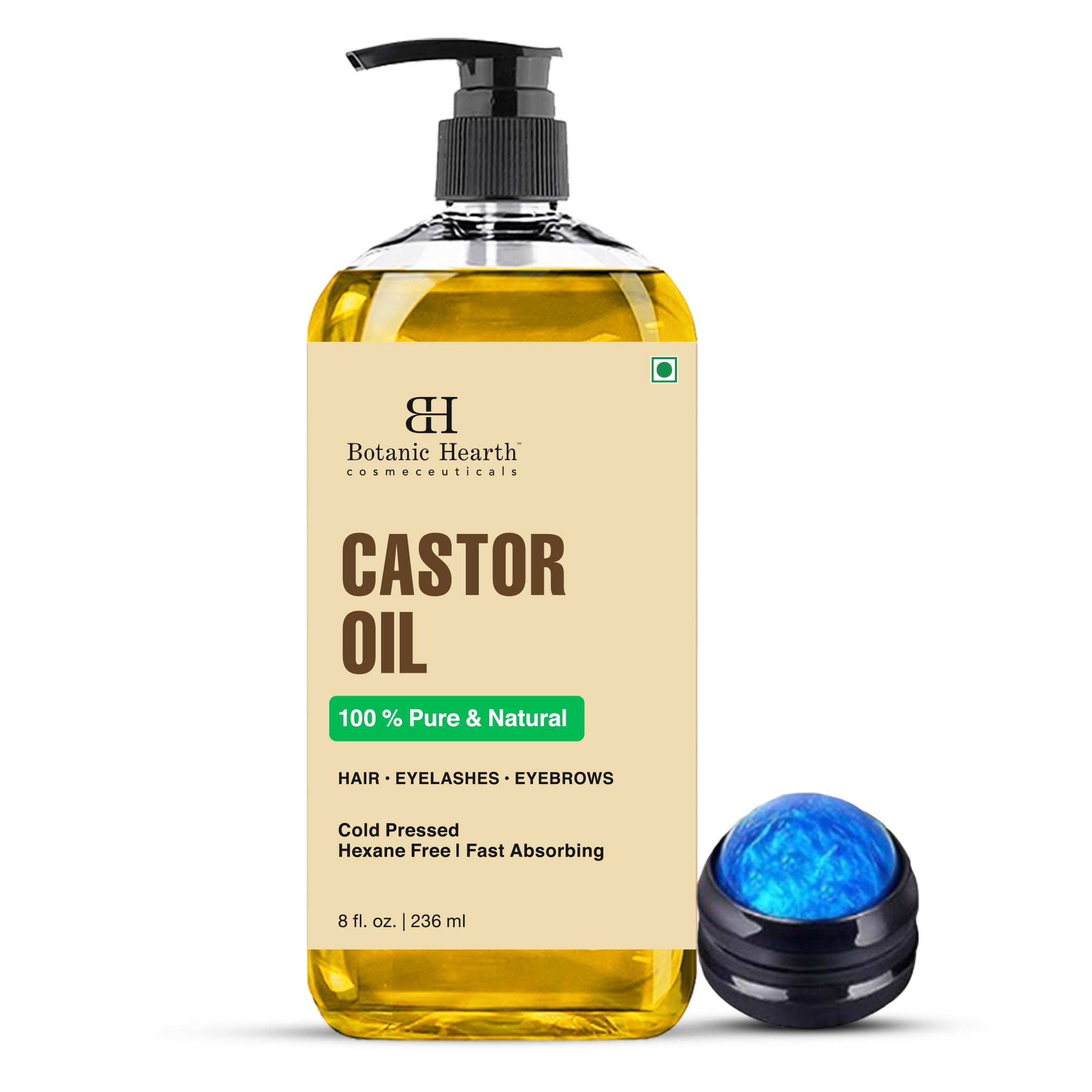 Botanic Hearth 100% Pure & Natural Castor Oil - 8 Fl oz
