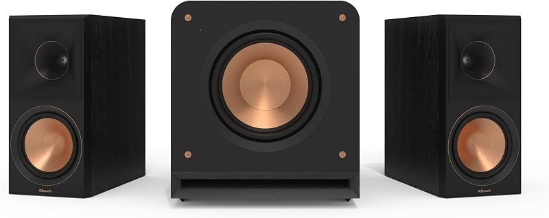 Klipsch 2.1 Ebony System - Model RP-600M II, RP-1000SW