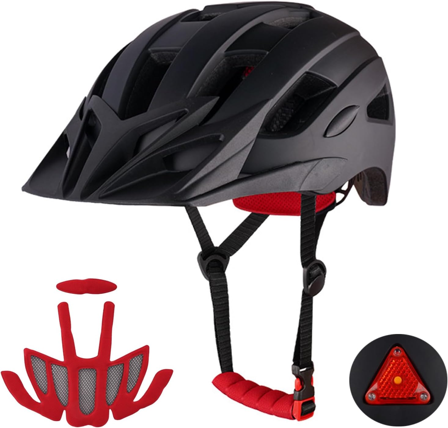 Mountain Bike Helmet for Men, Adult Bicycle Helmet with Light