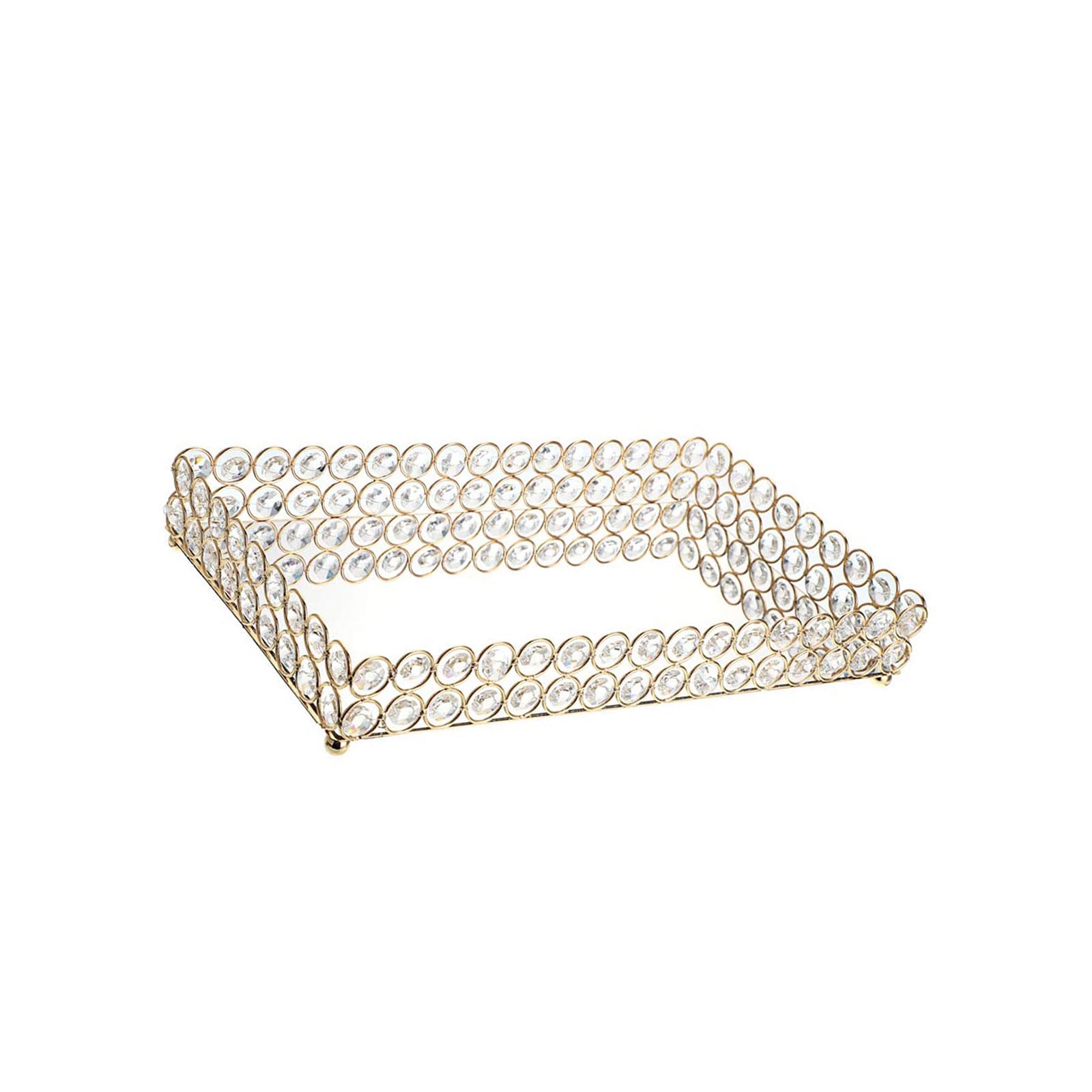 Hsioluted Iron Cosmetic Holder with Ventilation Holes Bathroom Countertop Organiser for Lipsticks Brushes and Skincare Essential Crystal Cosmetic Jewelry Tray