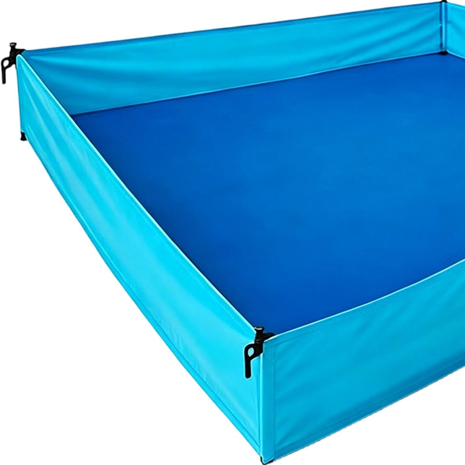 Duży plażowy 185x145x25 cm Składany Wiatroszczelny