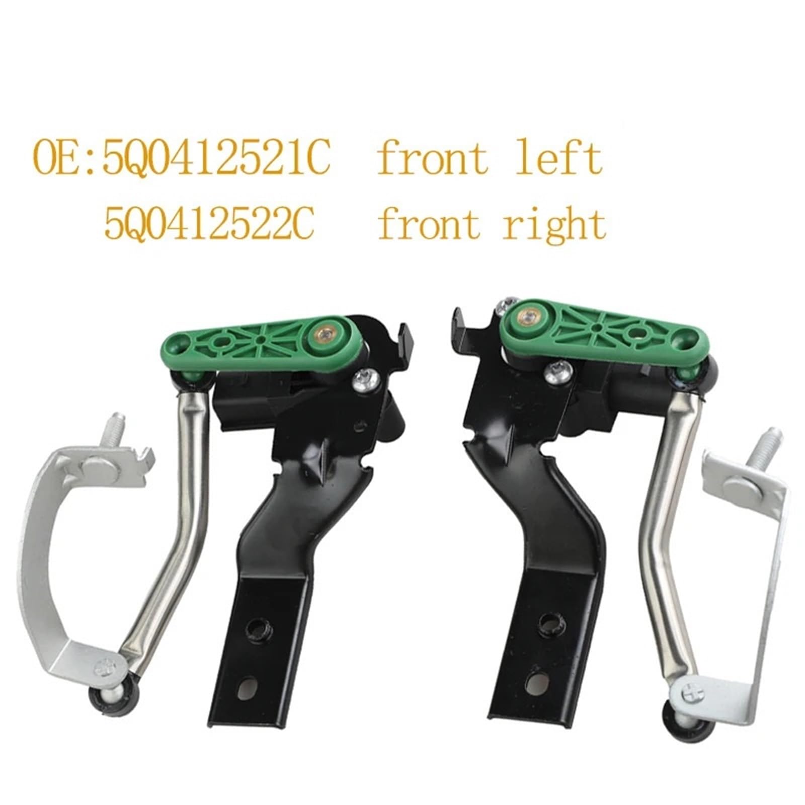 Sensor De Altura De Los Faros Sensor de nivel faro delantero izquierdo/derecho para coche 5Q0412522C 5Q0412521C Instalación(A Pair)