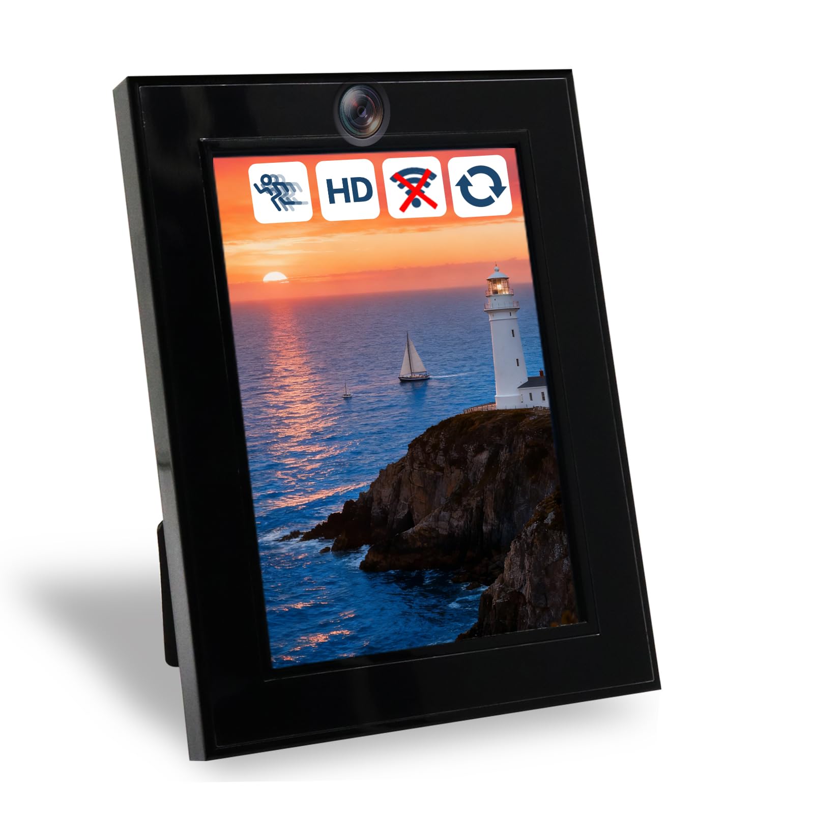 Hidden Spy Camera No Needed WiFi Nanny Cam with Motion Detection 1080P FHD Photo Frame Camera for Home