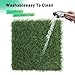 jltkj Artificial Grass Tiles, Turf Tiles Interlocking Fake Grass Self-draining Mat for Patio, Indoor and Outdoor Decor (6 Piece)