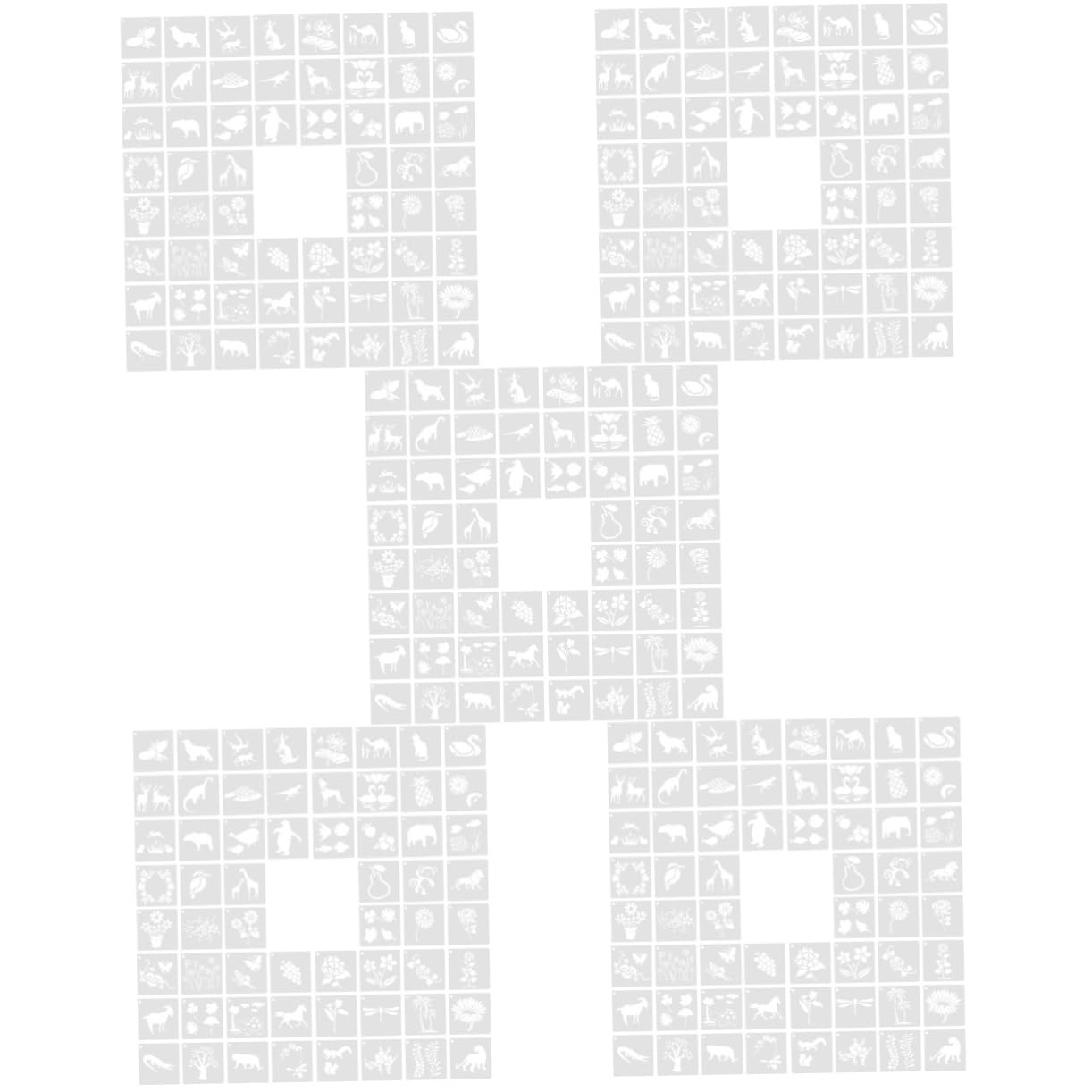 Operitacx 300pièces Pochoirs Animaux Et Plantes Pour Peinture Et Diy Templates Réutilisables Pour Artisanat Et Scrapbooking
