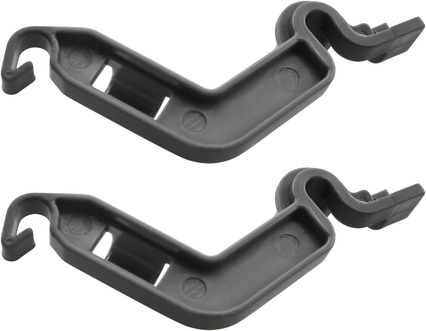 E-outstanding 2PCS W10082853 12x36.3MM Dishwasher Tin Pivot Clip Dishwasher Fork Rack Pivot Clip Replacement Part