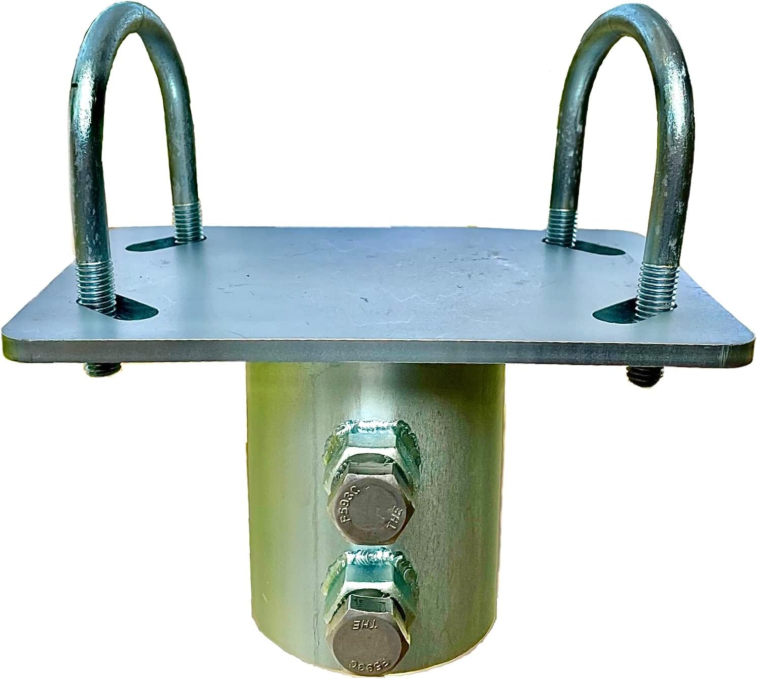 Solar Panel Array Mounting Bracket Top Cap for 2" (2 3/8" OD) Pipe or Pole Ground Mount Universal DIY