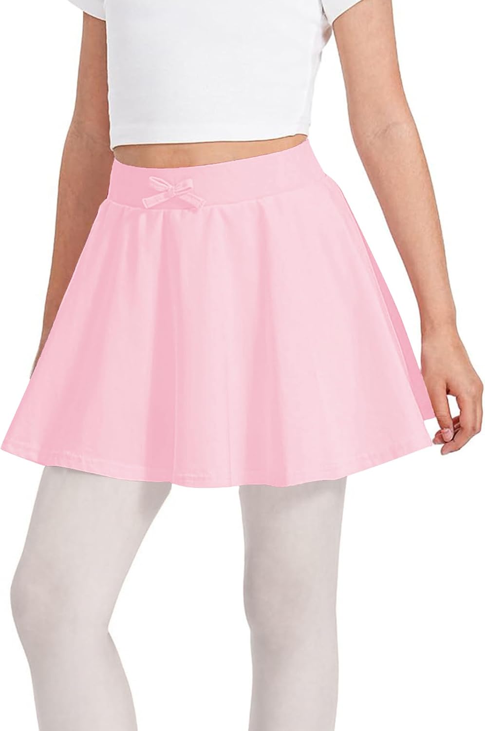 Kids Girls Flared Skirt Athletic High Waist A-line Pleated Skirt for Tennis Golf Outdoor Sports