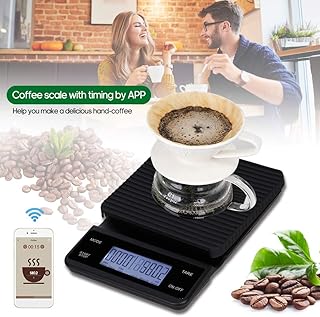 Sunydog Balance de Nutrition Alimentaire Balance de Cuisine Alimentaire BT Balance de Cuisine numérique avec Calculatrice nutritionnelle et minuterie 3 kg / 0,1 g Contrôle Tactile 5 unités deUSB