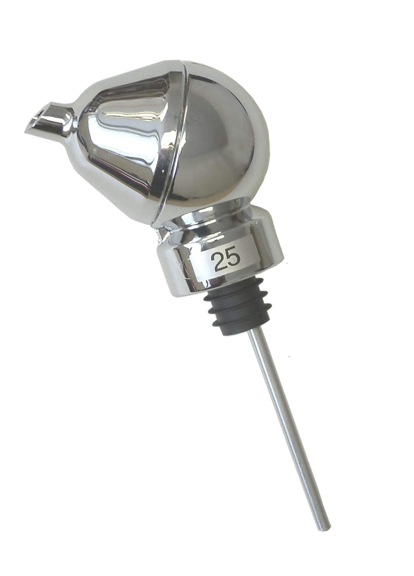Ball Pourer Chrome 25ml Spirit Pourer, Shot Pourer, Bar Pourer - Pour a 25ml Measure Every Time!