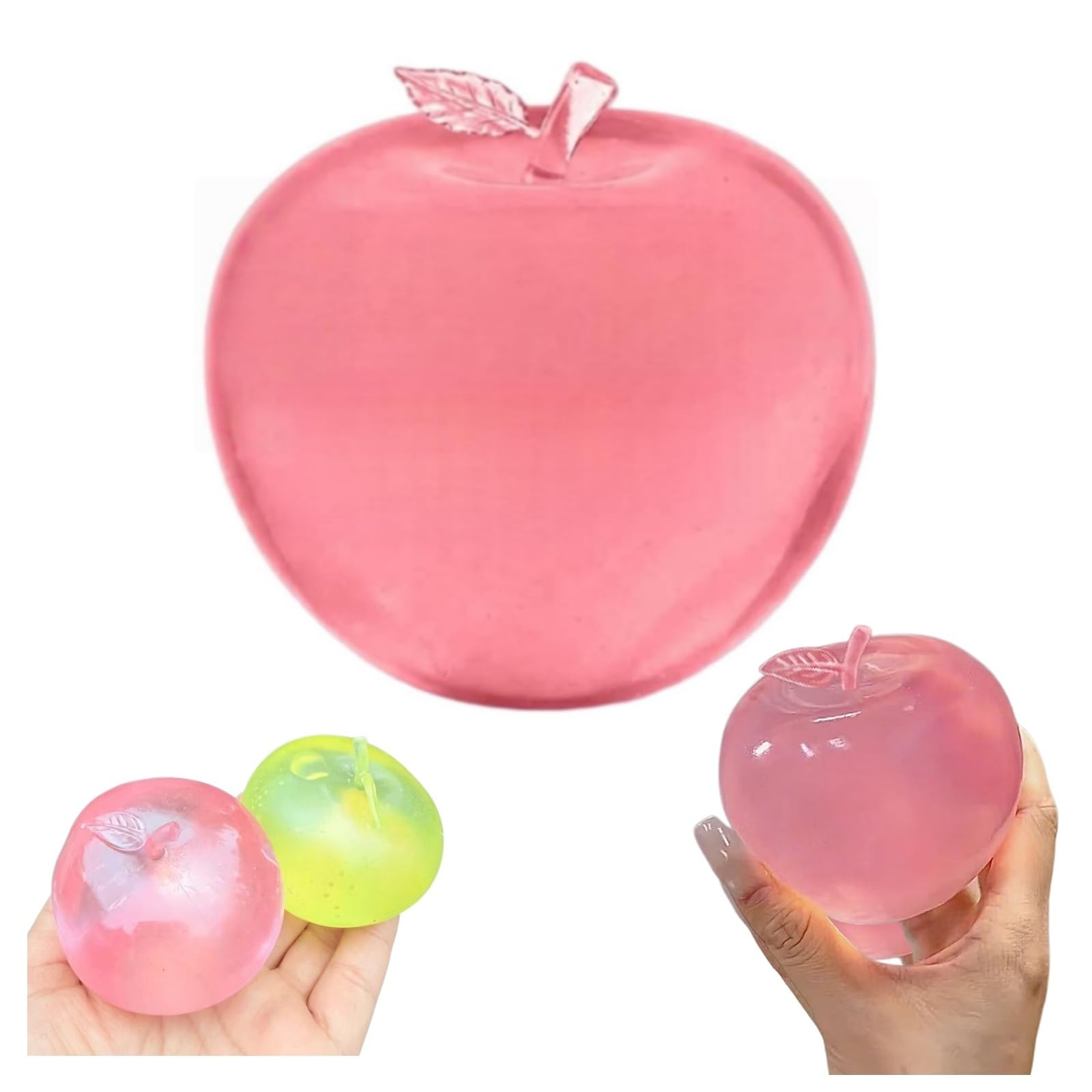 Apple Squishy Stress Ball, Cute Apple Squishy Fidget Toys Sensory Soft Stress Relief Toy Anxietys Sensory Toy Indoor Outdoor