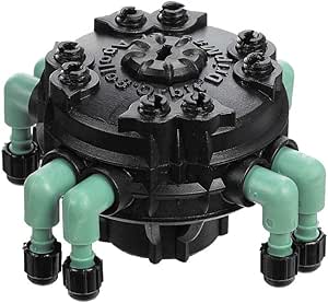 10 Pack - Orbit Adjustable Flow 8-Port Drip Irrigation Manifold for 1/4 Inch Tube