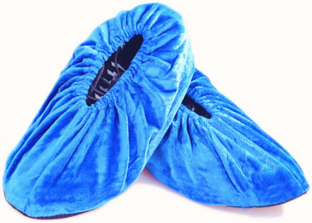 GARVALON 5pairs Reusable -skid Shoe Covers Washable and Breathable Overshoes for Indoor and Outdoor Use Protects Floors and Shoes