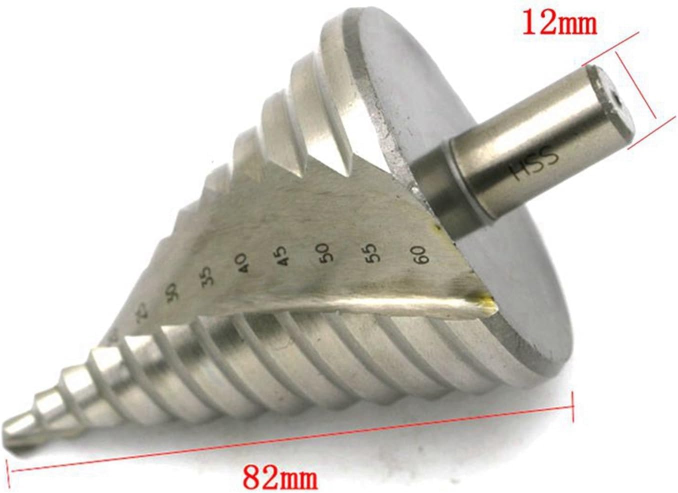 1pc 6-60mm ステップ コーン ドリル ビット ホール カッター ビット フルート エッジ HSS ステップ コア ドリル