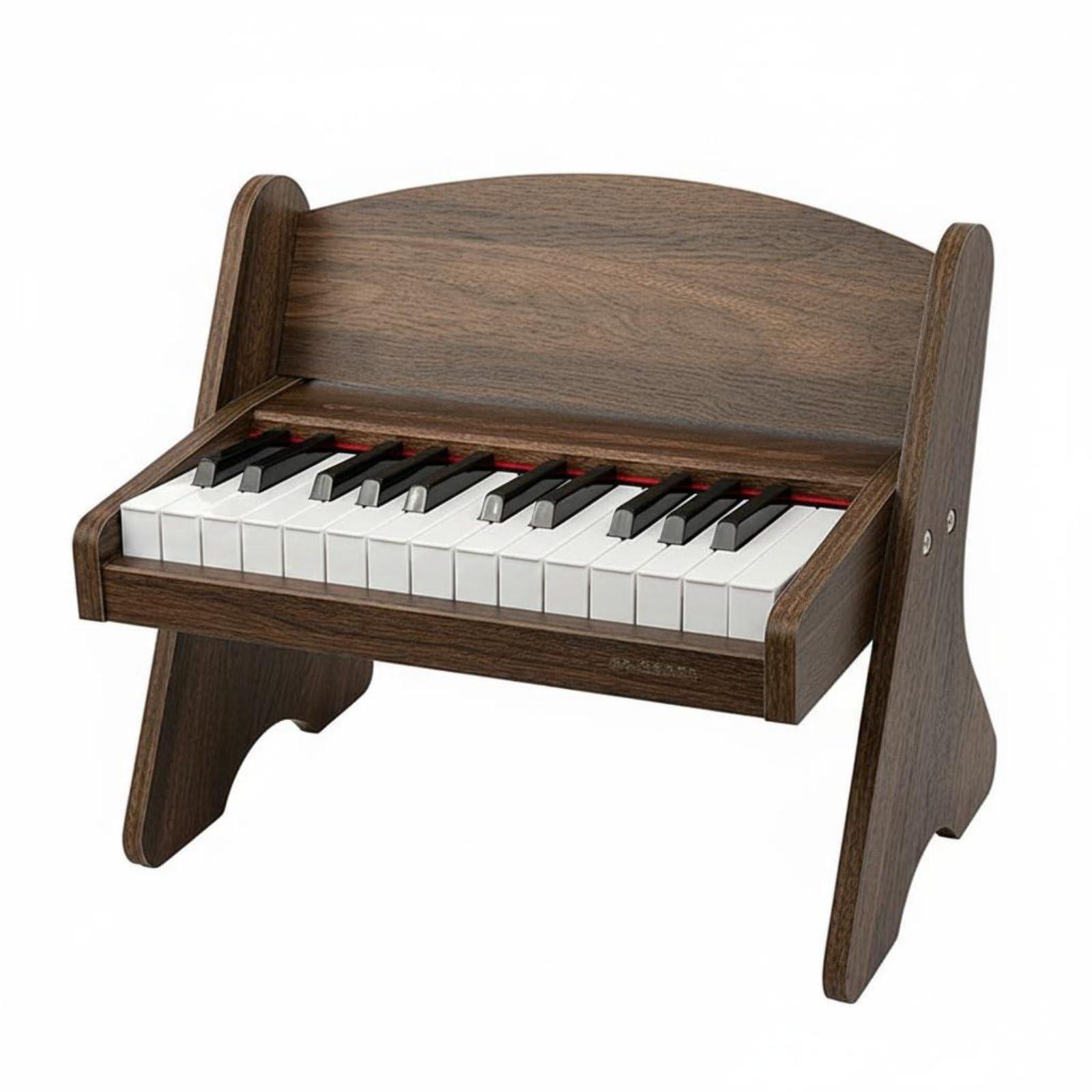 Amagogo Piano Electrónico Infantil Piano de Juguete Teclado Instrumento Madera Pintada con Construcción Estable y Timbre de Dos Apoyo a Lecciones de Adecuado para Niños , Walnut , Bluetooth