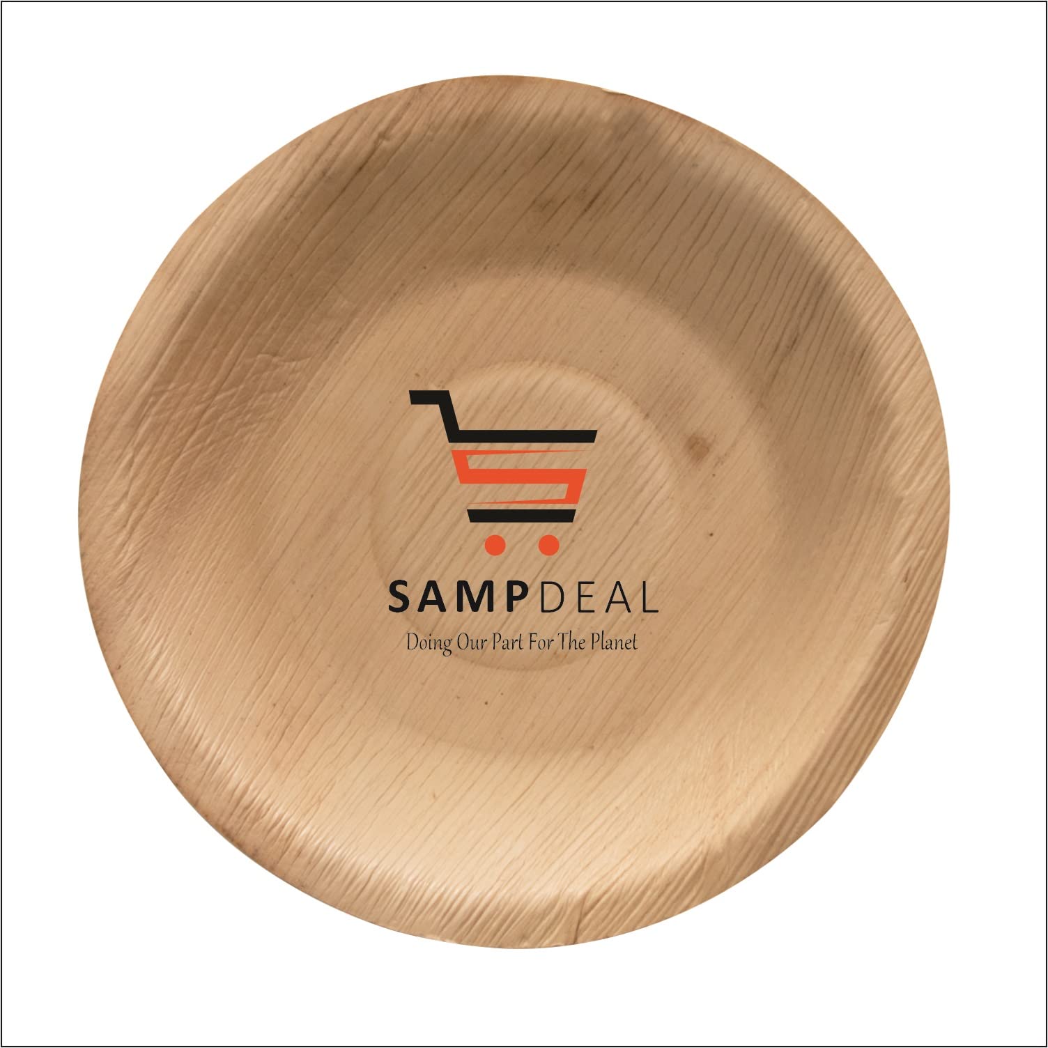 SAMP DEAL 5" Areca Leaf Party Bowls Palm Leaf Biodegradable [50 PCs] Bamboo-Look Disposable Eco Friendly Plates Heavy Duty Alternative for Dipping and Condiments by SAMPDEAL