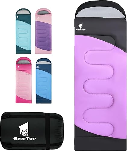 Miniatura 10 de GEERTOP Backpacking Sleeping Bag for Camping, Lightweight Sleeping Bags for Adults Kids Summer Warm Cold Weather Hiking Travel
