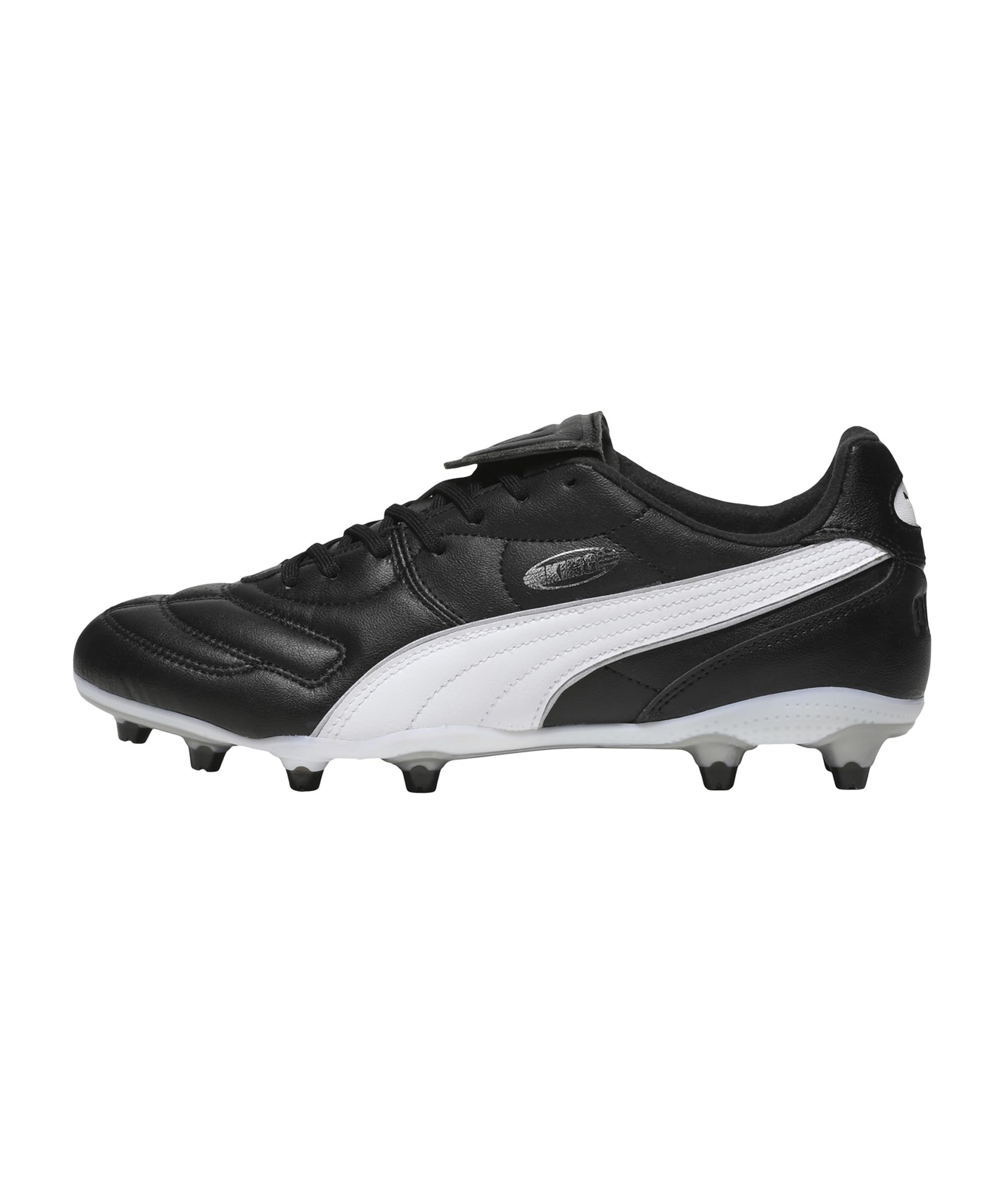 PUMA Unisex King LIGA Firm Ground/Artifical Ground Football Boots, PUMA Black-PUMA White-PUMA Silver, 11 UK