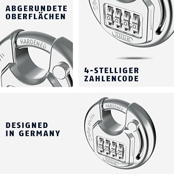 ABUS Diskus Combo 29/70 Combination Padlock Stainless Steel