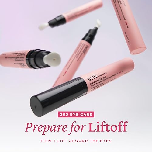 Miniatura 2 de belif Suero reafirmante para ojos con retinol  Aqua Bomb Lifting Eye Gel con colágeno y bakuchiol para hinchazón, líneas finas y arrugas, péptido y