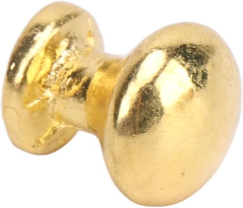 Miniatura 9 de VINGVO Manijas en miniatura, cabeza redonda para evitar la decoloración, pomos de mango en miniatura para casa de muñecas, 8 tiradores de cajón