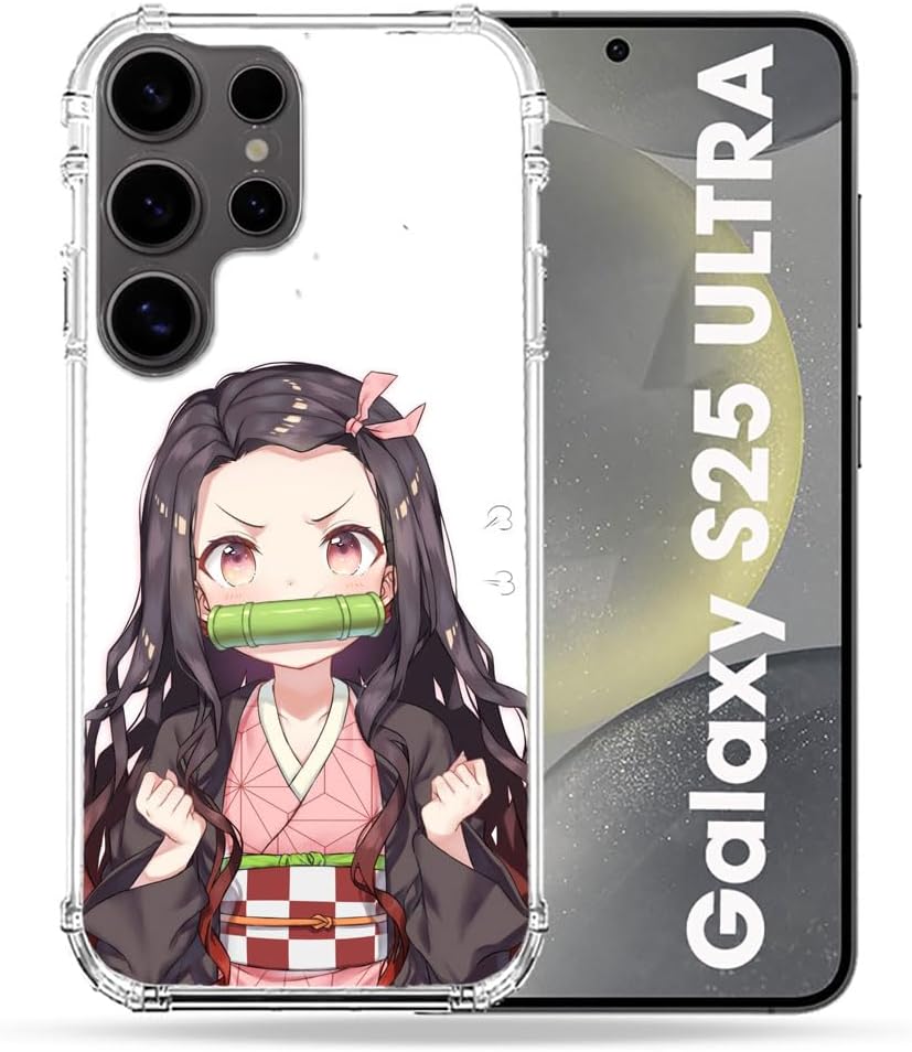 Cokitec Reinforced Case for Samsung Galaxy S25 Ultra Manga Demon Slayer Nezuko
