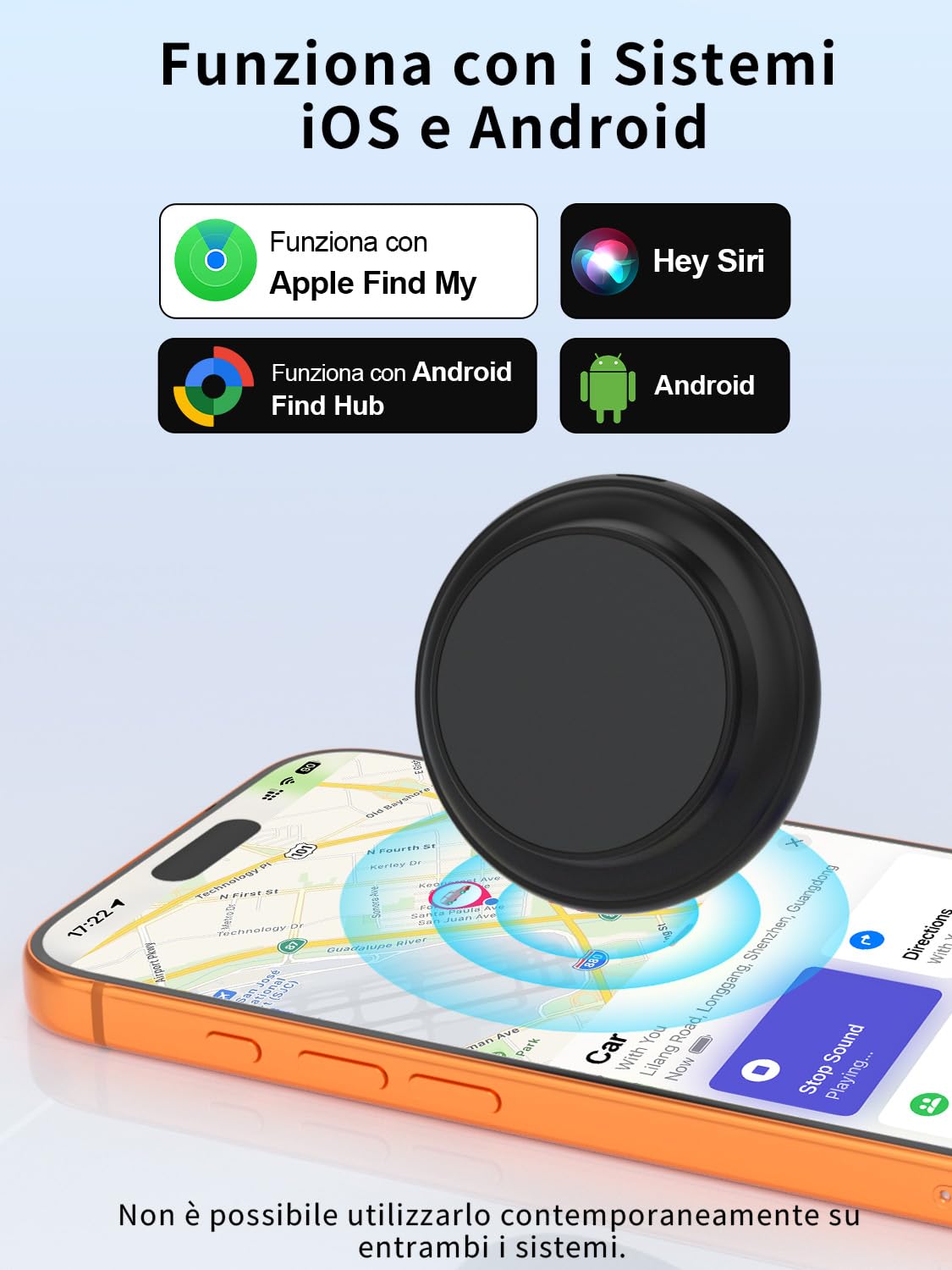 GPS Tracker per Auto, Magnetico Localizzatori GPS Compatibile con iOS e Android, Nessun Abbonamento, Posizionamento Globale, Impermeabile IP67, Fino a 365 Giorni di Autonomia, per Auto/Moto/Chiavi