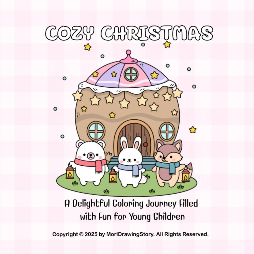 Cozy Christmas Coloring Book: Kawaii and Relaxing Christmas Coloring Book | Cute & Comfy Printable