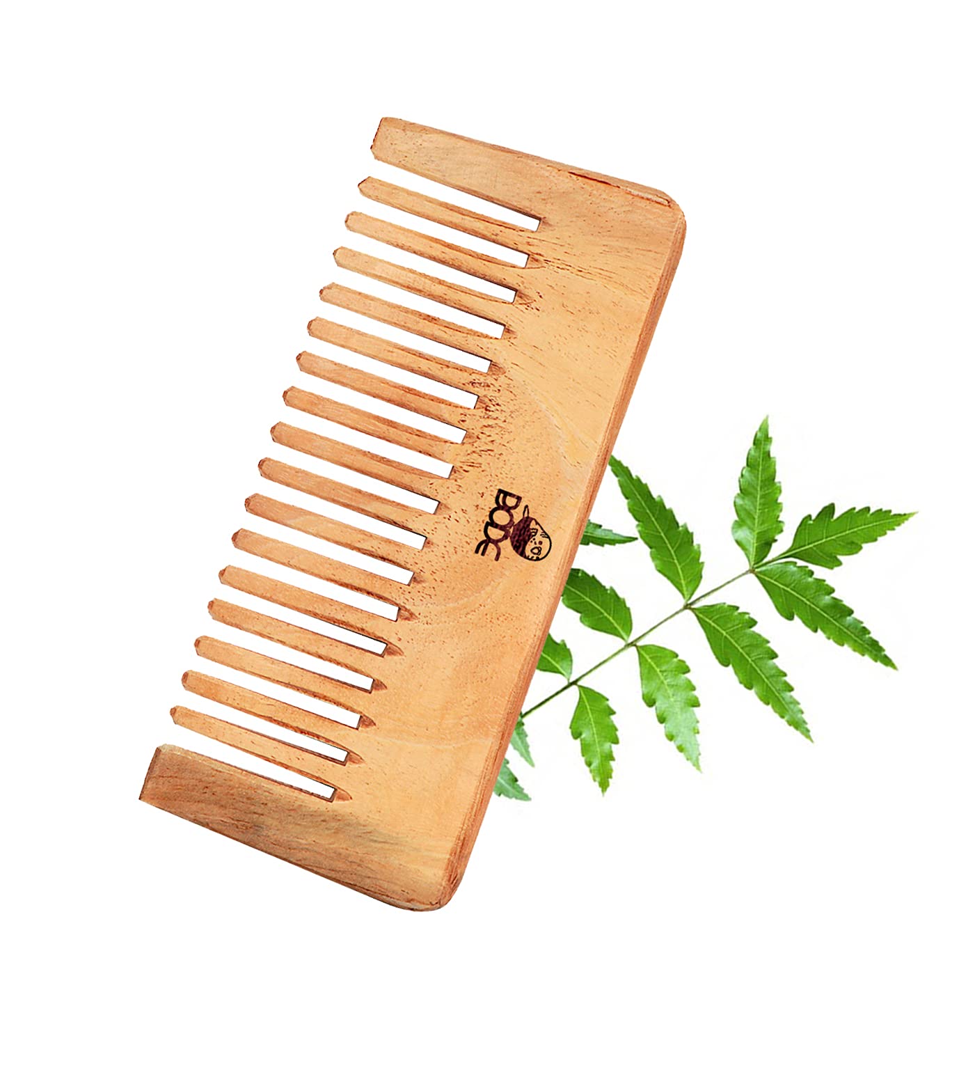 BODE- Hand Made Natural Pure Neem Wood Comb Wide Tooth Wooden Hair Comb For Hair Growth For Women And Men po 1 (MODEL-3)