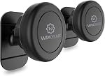 Magnetic Car Mount, WixGear Universal Stick On Mount (2 Pack) Dashboard Magnetic Phone Holder for Car, for Cell Phones and Mini Tablets with Fast Swift-snap Technology, Strong Phone Mount for Car