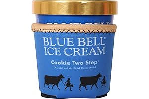 Blue Bell Ice Cream Pint Koozie | Neoprene Sleeve | Pint Holder (Cookie Two Step)