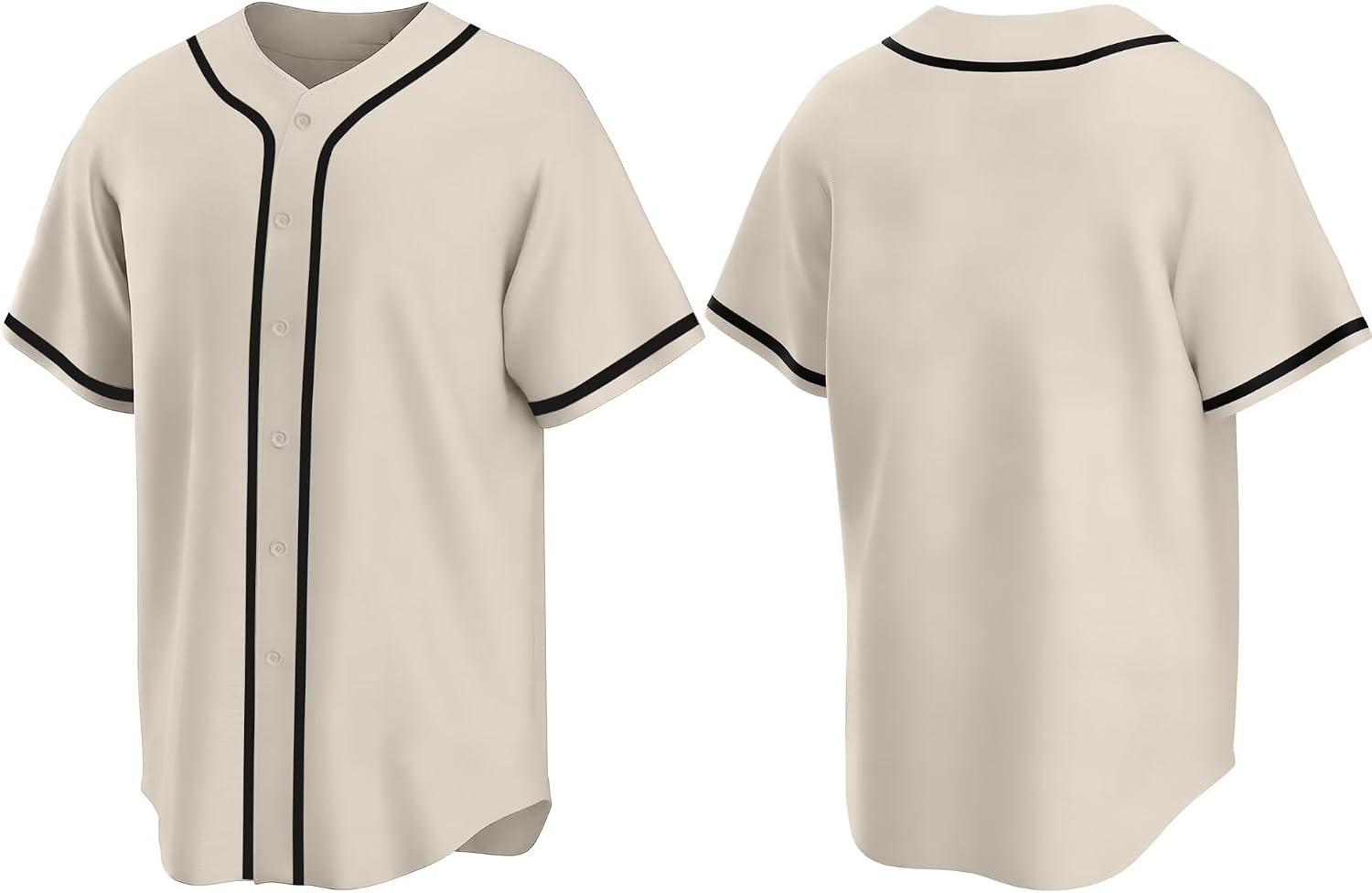 Dolpind Baseball Jersey Men Women Button Down Baseball Shirt Plain Casual Blank Jersey Softball Fan Team Sport Uniforms