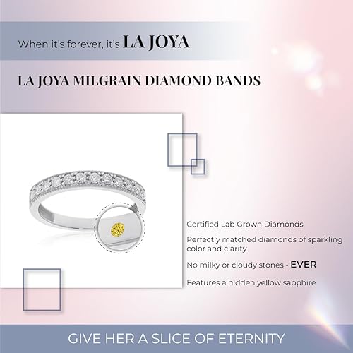 Vista 3 de Alianzas de boda de diamantes cultivados en laboratorio para mujer Oro amarillo, blanco y rosa de 10 quilates certificado 110 - 12 quilates