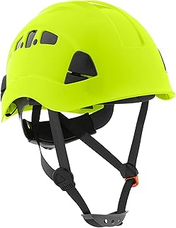 Type 1 Climbing-Style Vented Hard Hat - ANSI Z89.1 Class C | CH400 Construction Safety Helmet, HDPE Shell, Ideal for Work-at-Height, Scaffolding, Construction, Manufacturing, Utilities