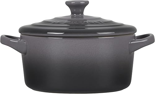 Miniatura 2 de Le Creuset Gres Mini Round Cocotte, 14 onzas., Oyster