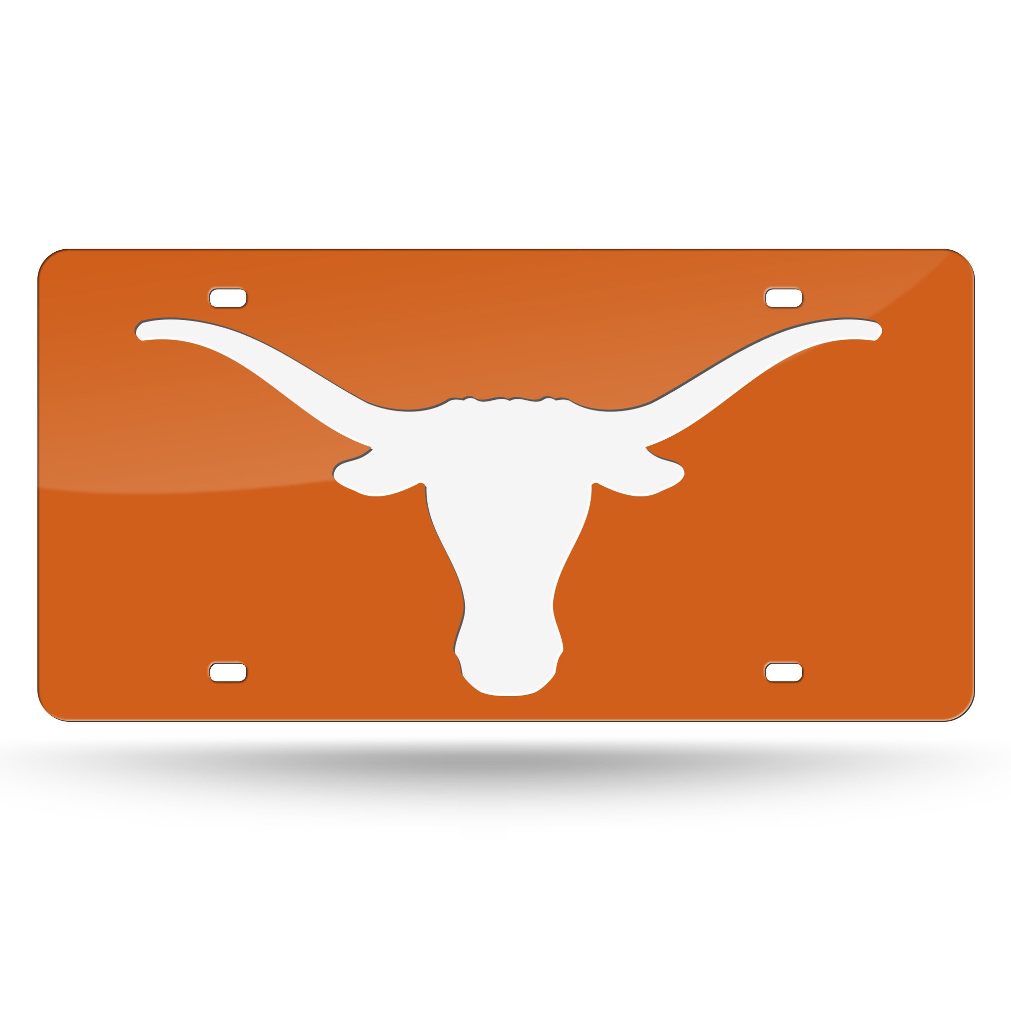 Rico Industries NCAA Texas Longhorns Laser Inlaid Metal License Plate Tag, 6 x 12-"