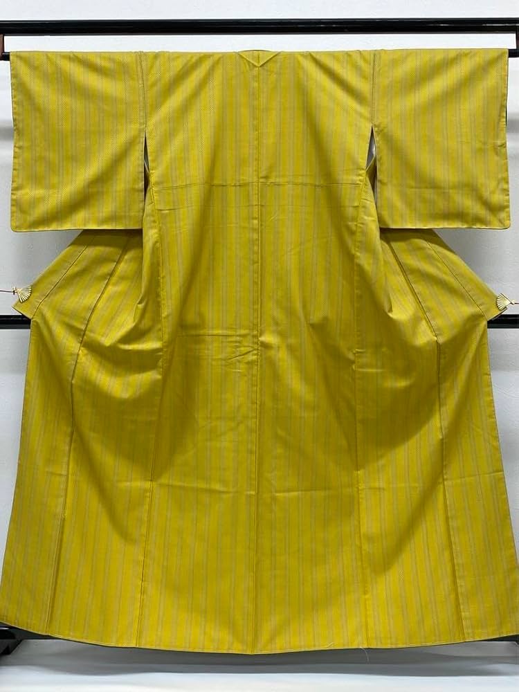 ♦︎きもの結♦︎本場黄八丈　市松綾織　正絹♦︎ｑ ♦︎きもの結♦︎本場黄八丈 市松綾織 正絹♦︎q 本場黄八丈(綾織