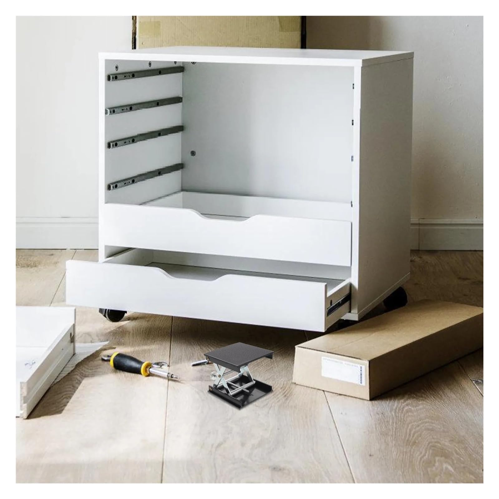 Plataforma elevadora con soporte de tijera Lab Jack