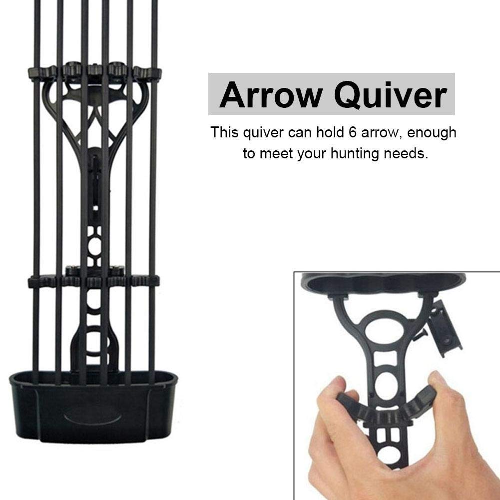 Faretra Per Frecce Arco Compound - Nero, Capacità 6 Frecce - Foto 7