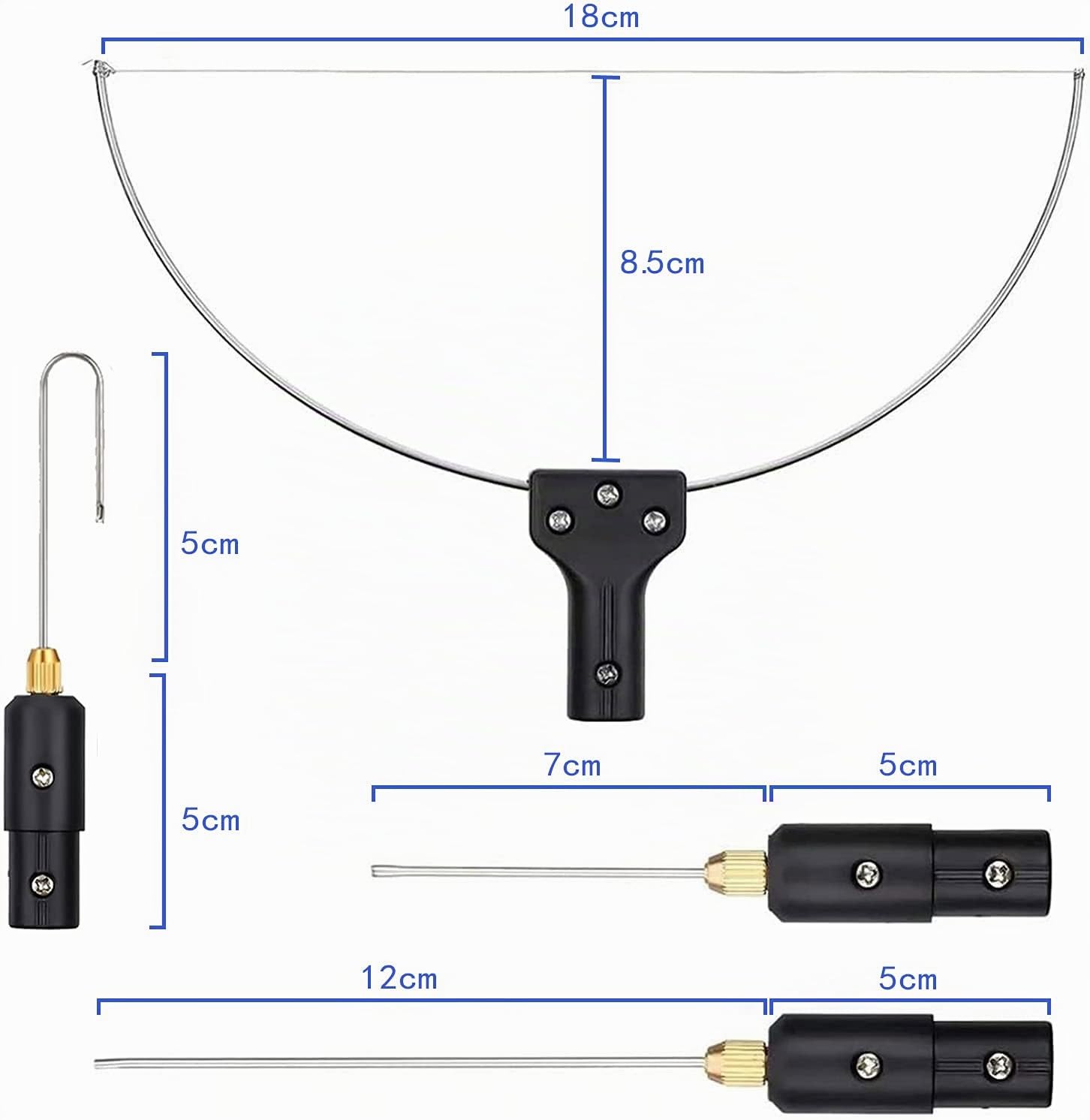 Coupe-polystyrène 4 en 1 avec régulateur de tension numérique, coupe mousse électrique GOCHANGE, stylo de découpe de polystyrène 100-240 V / 9-27 W avec adaptateur de tension réglable
