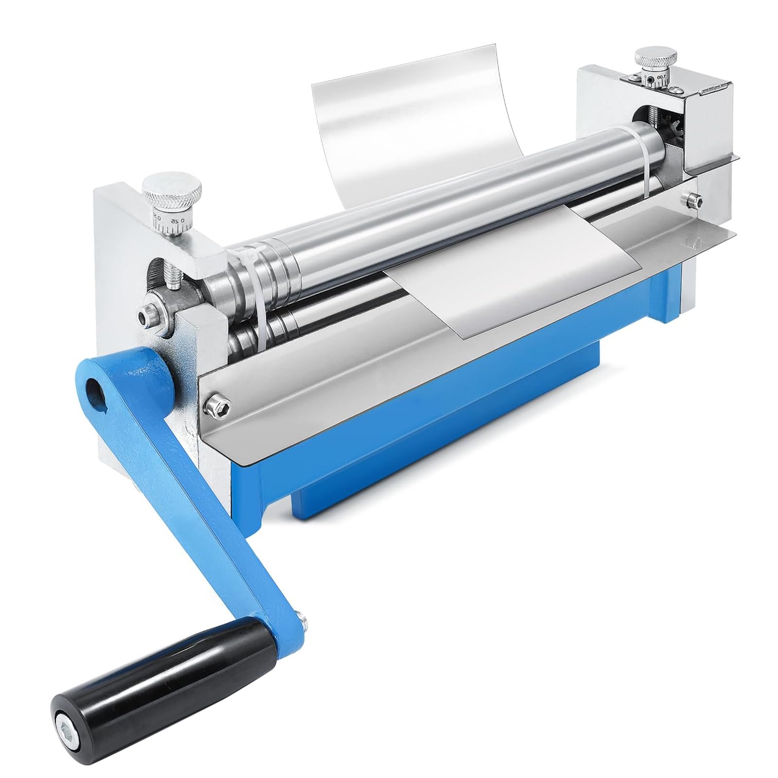 Eiwitany Manual Slip Roll Sheet Metal Roller, Working Width with 2 Detachable Rollers, Manual Plate Rolling Bender for Carbon Steel Sheet