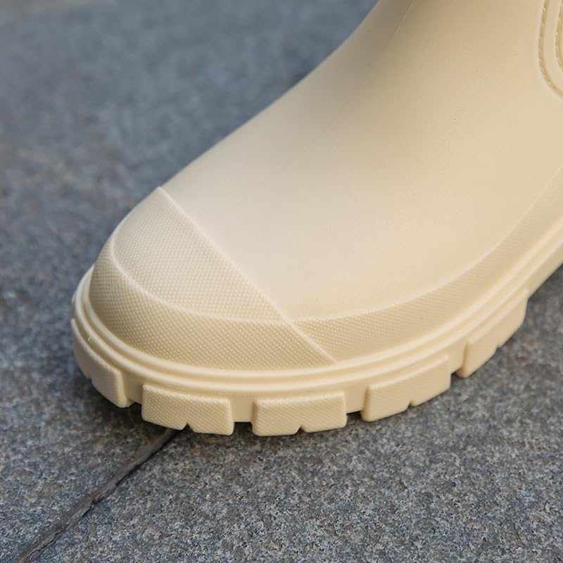 Harssidanzar Donna Caviglia Chelsea Boot Scarpe da Giardino Impermeabili Antiscivolo Stivali da Pioggia Corti per Lavoro all'Aperto HL217EU