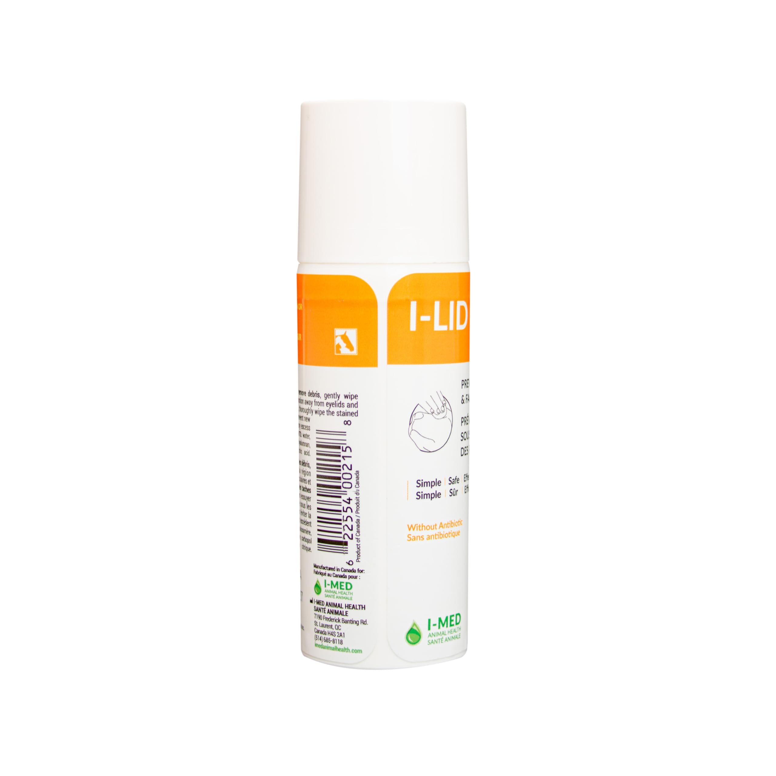 I-LID ’N LASH Vet Pump-Préventeur de Taches de Larmes pour Chiens et Chats(50 ml),Prévient les Taches de Larmes,Nettoyant Anti-Odeurs,Solution avec Acide Hyaluronique,Lavage Oculaire Sans Antibiotique