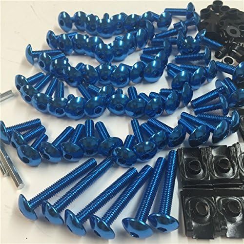 SMT-Kit completo de tornillos y tornillos para carenado compatible con Suzuki Gsxr 600 750 1000 Azul B00RUE0CZW